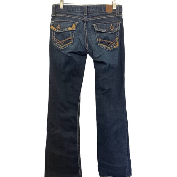 BKE Stella Stretch Womens Jeans Size 27 Bootcut Dark Wash Denim Blue Made In Mex - Picture 6 of 8